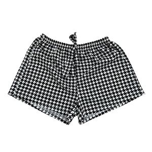 2XL houndstooth shorts with elastic waist
